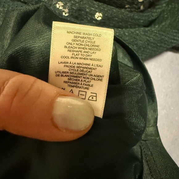 Stacy London Green Sequin Oversized Blouse - Picture 6 of 9